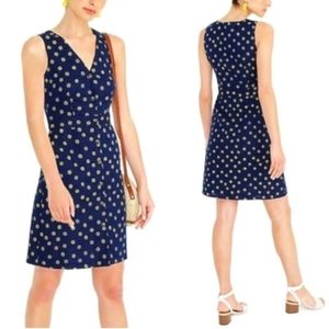 Ditzy floral linen blend dress NEW W/TAGS